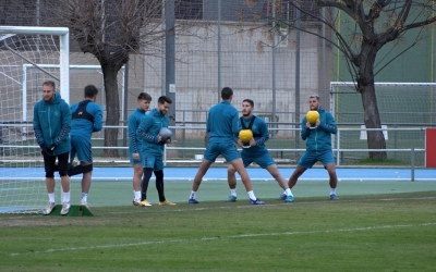 Per la tarda, el Sabadell s'ha exercitat a Sant Oleguer | Roger Benet